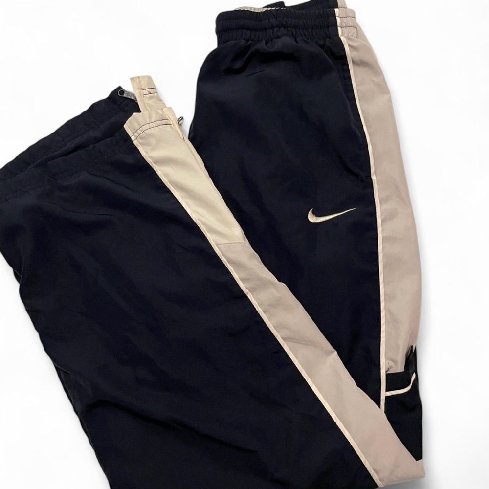 Nike Kids Navy & White Track Pants